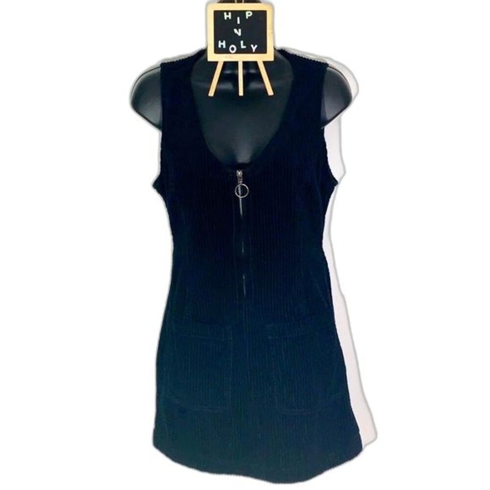 Forever 21 Corduroy Sleeveless Mini Dress Black Size Small